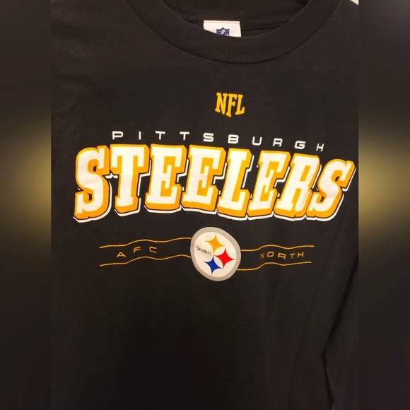 Steelers Medium Jersey ☆ NFL Team Apparel ☆ Easy Care Cotton ☆ - Picture 2 of 4